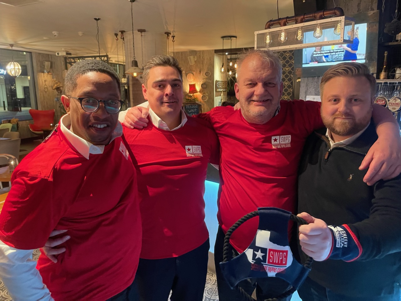 Sheehy, Ware, Pappas and Grubbs Attorney, Steve Grubbs, made a visit to London last week to meet with one of our adjuster clients, Lloyds of London. Check out their new SWPG swag!